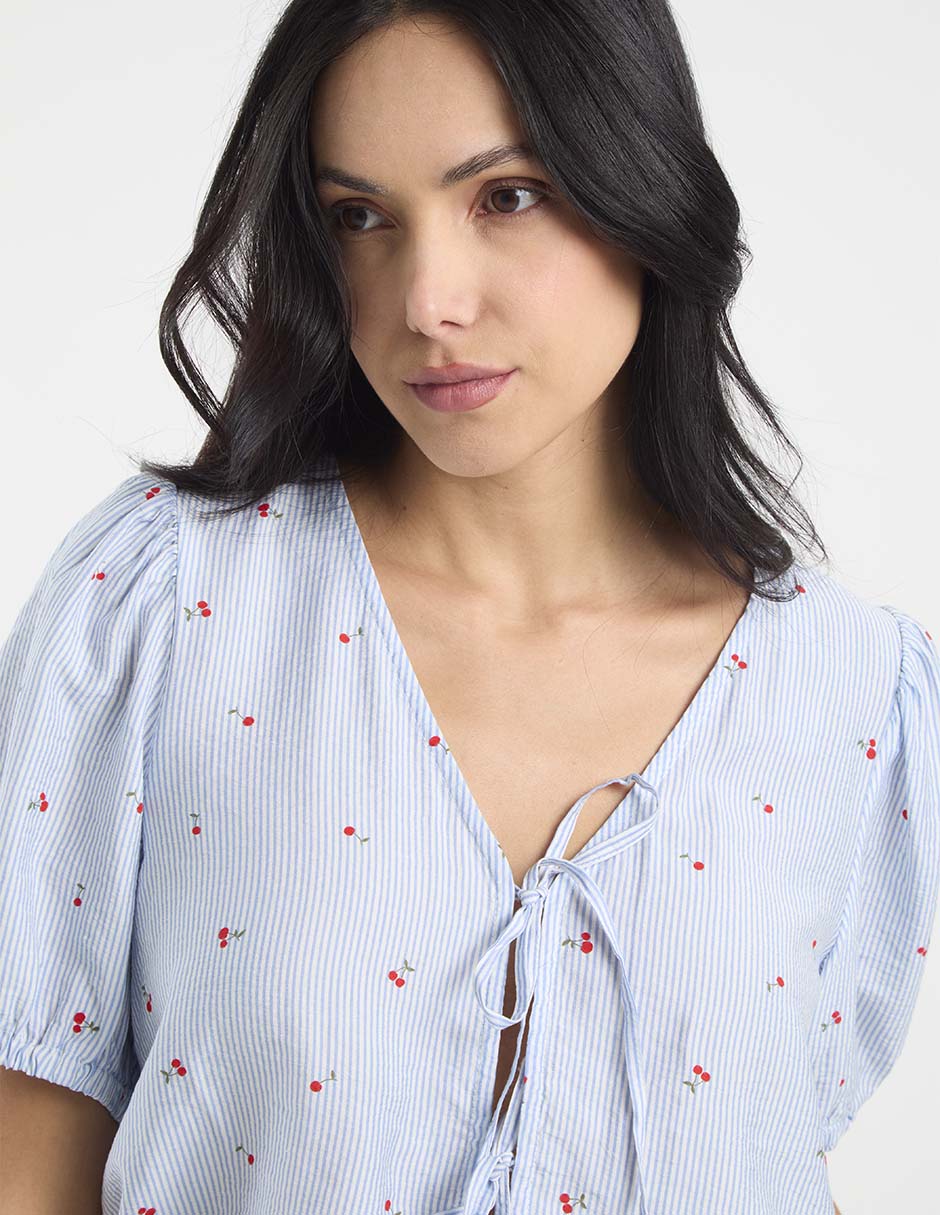 Blusa manga corta para mujer 10