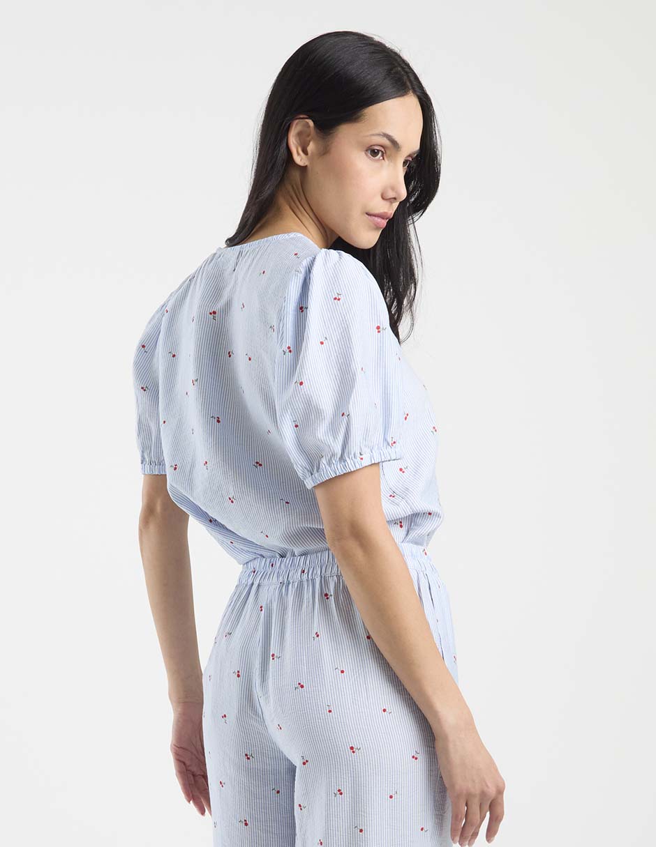 Blusa manga corta para mujer 12