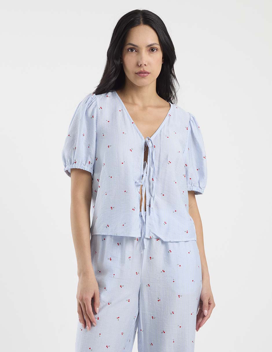 Blusa manga corta para mujer 13