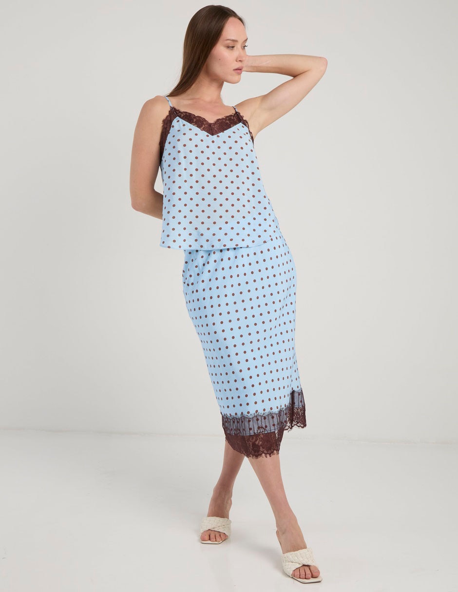 Falda crop a la cintura 7