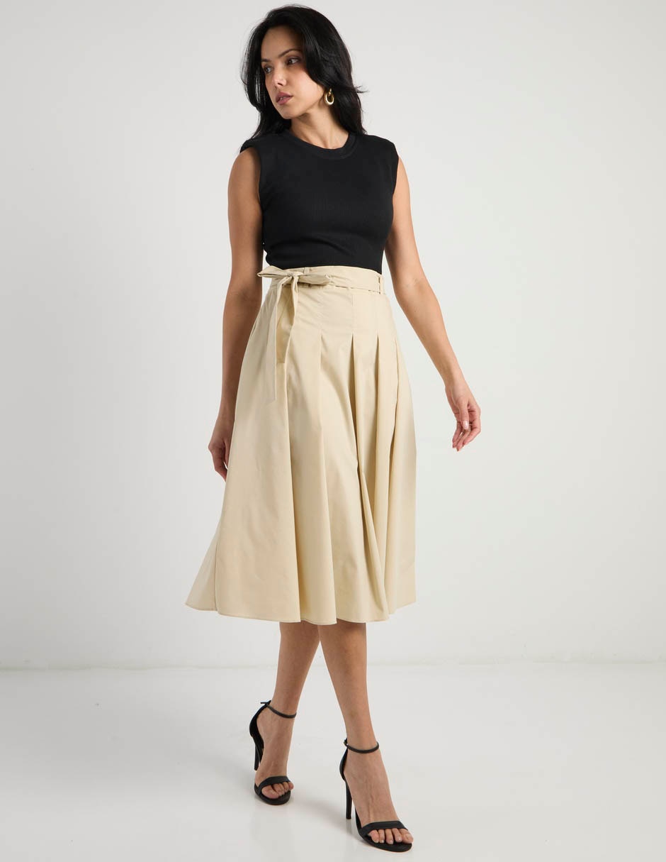 Vestido midi casual Map para mujer
