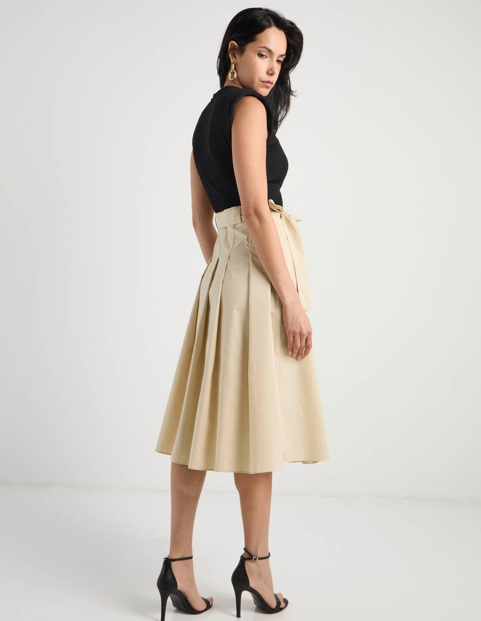 Vestido midi casual Map para mujer