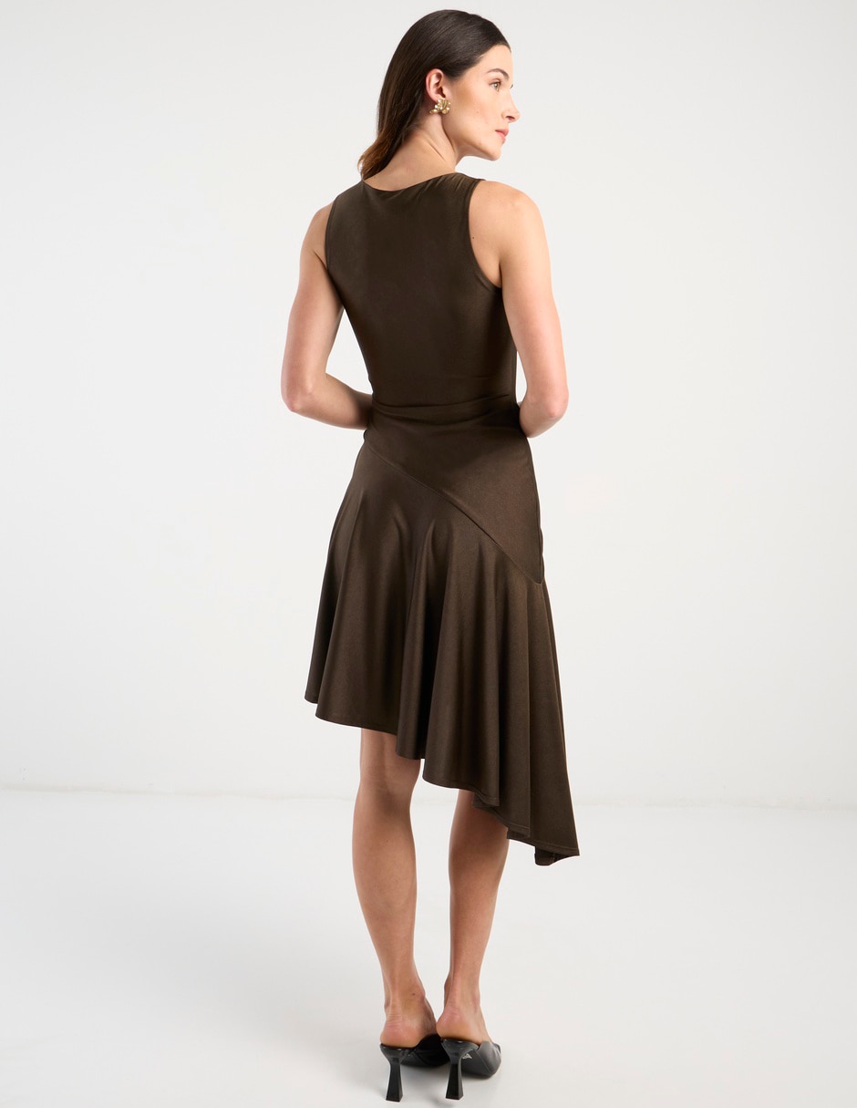 Vestido midi casual Map para mujer