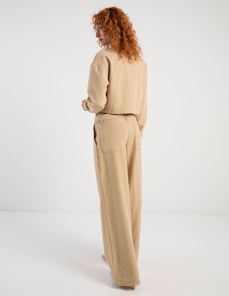 Pantalón relaxed wide leg para mujer 6