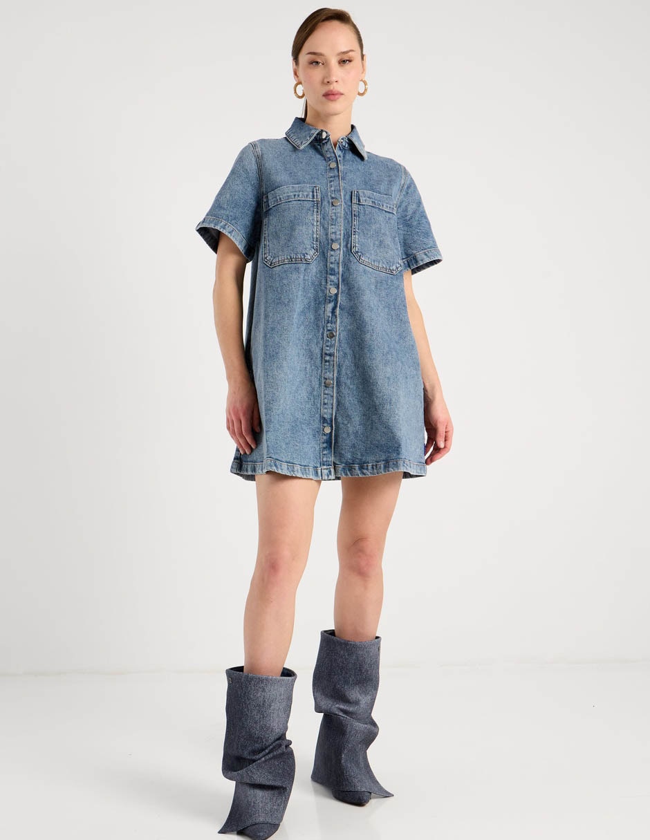 Vestido mini casual Hugo Blue para mujer