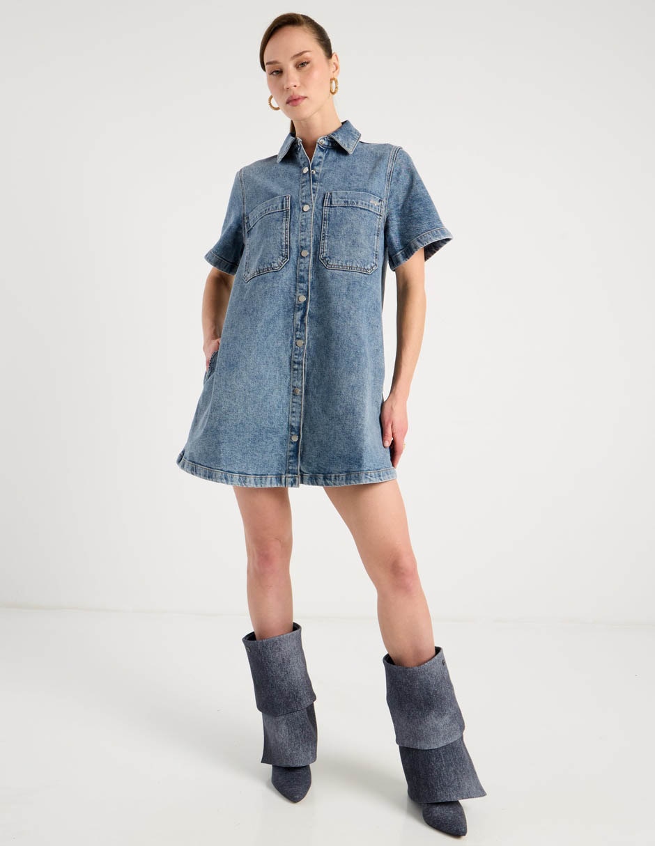 Vestido mini casual Hugo Blue para mujer
