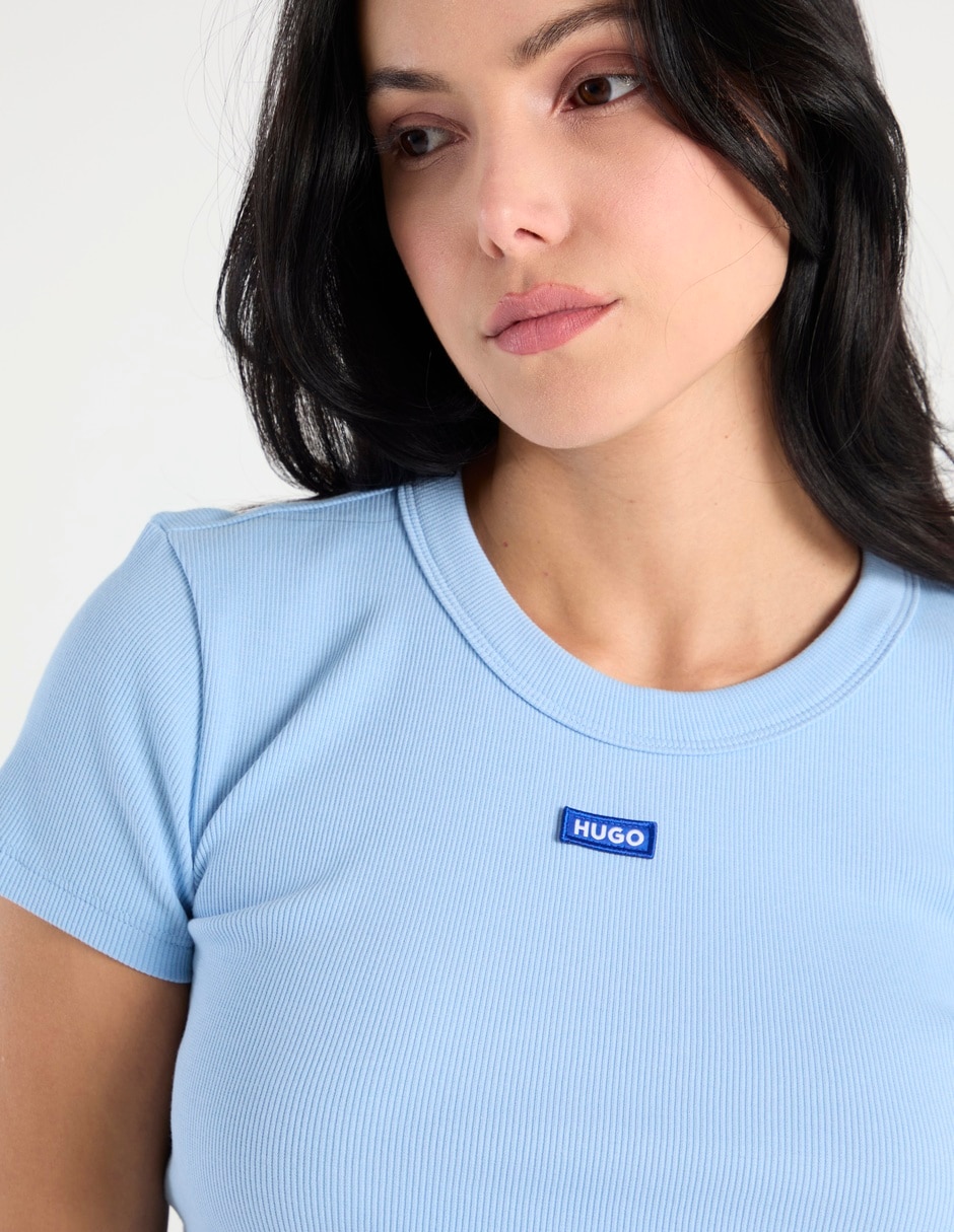 Playera manga corta cuello redondo mujer 3