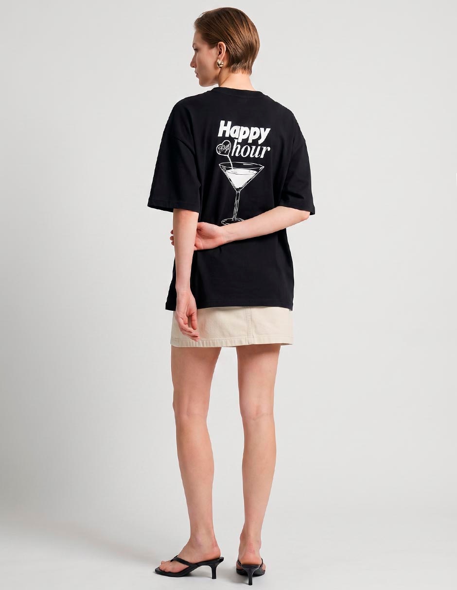 Playera manga corta cuello redondo para mujer 2
