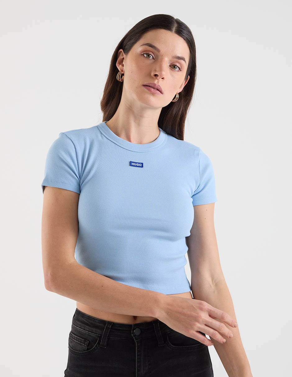 Playera manga corta cuello redondo mujer 5