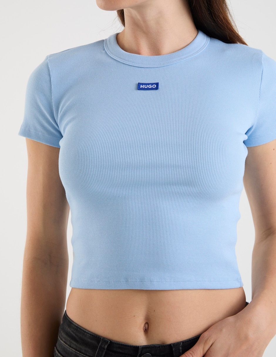 Playera manga corta cuello redondo mujer 2