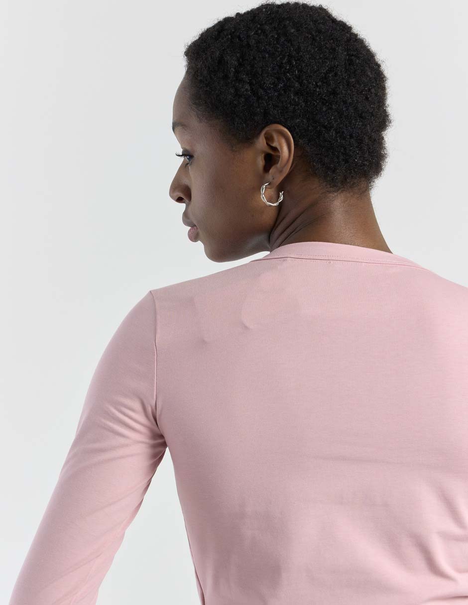 Top cuello redondo