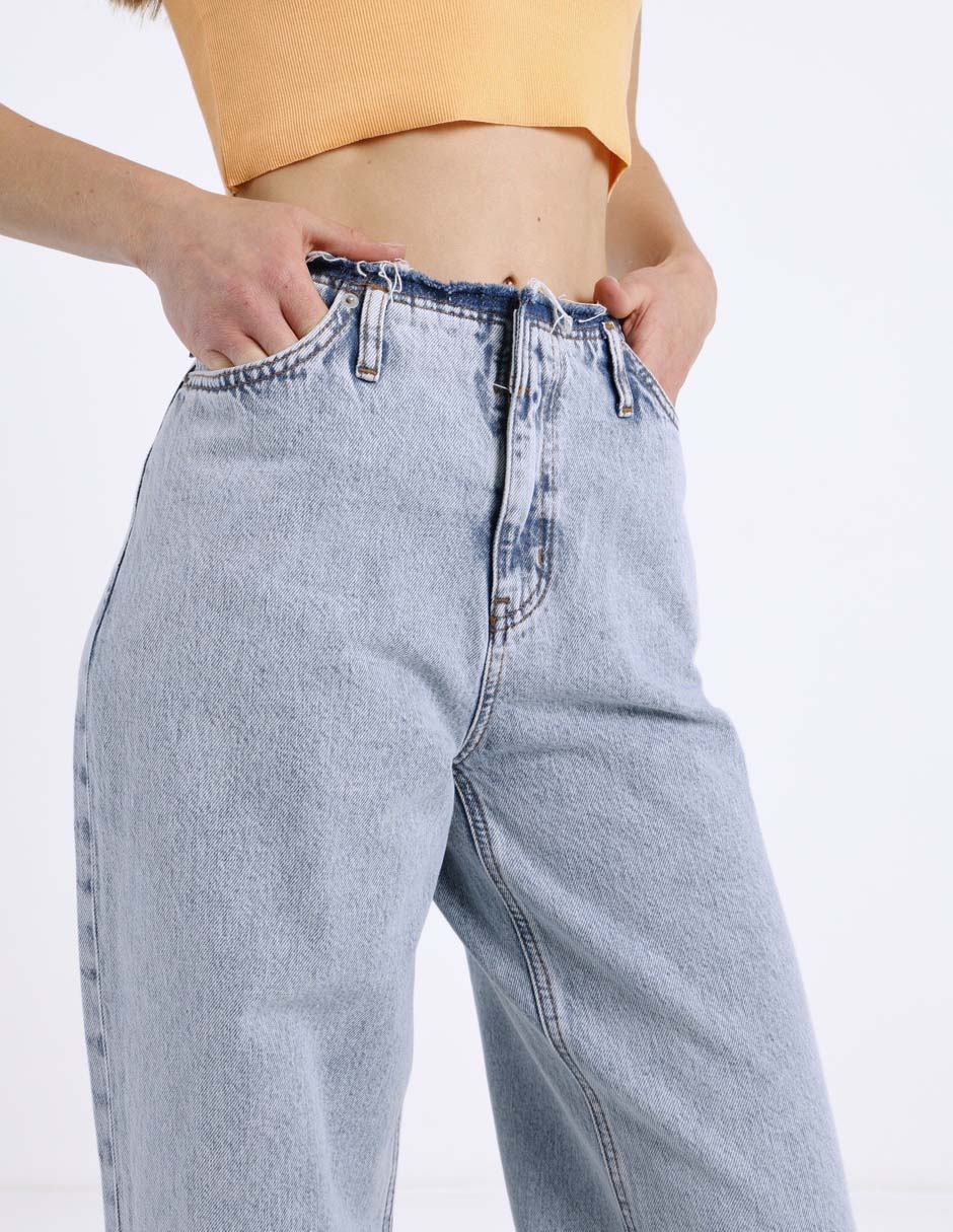 Jeans relaxed straight hugo blue para mujer