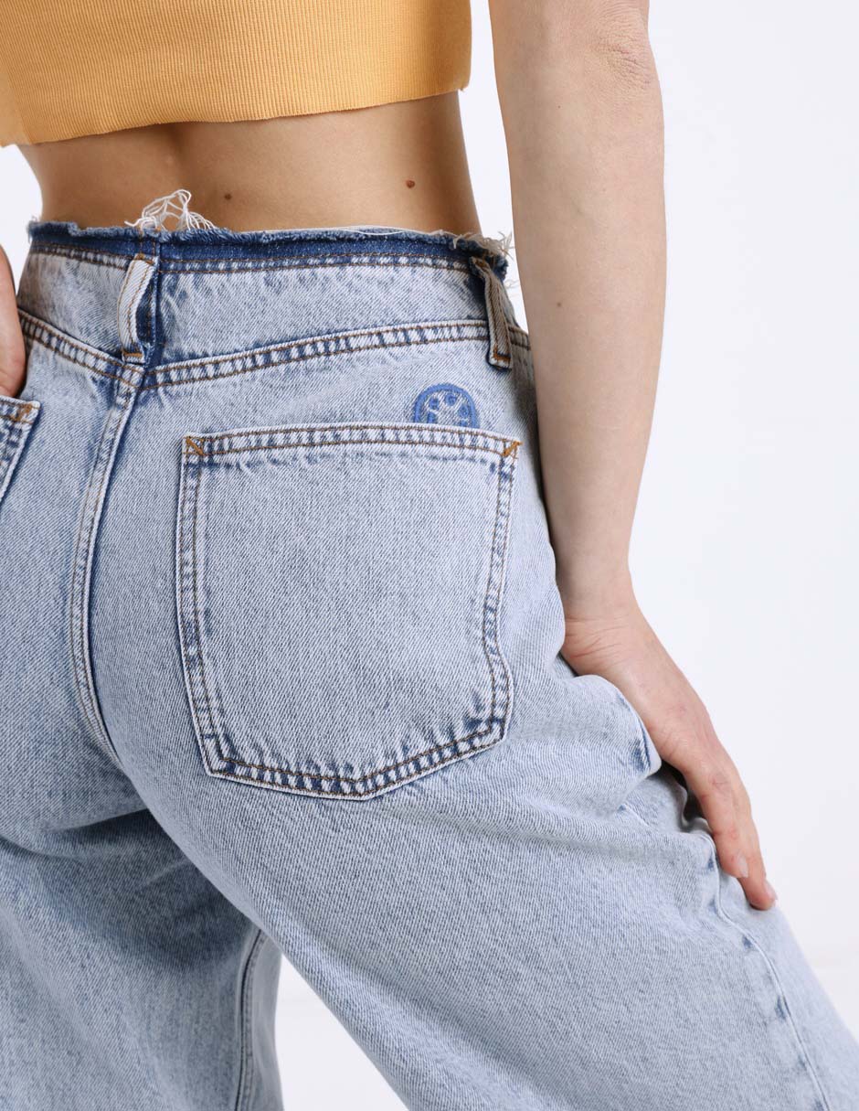 Jeans relaxed straight hugo blue para mujer