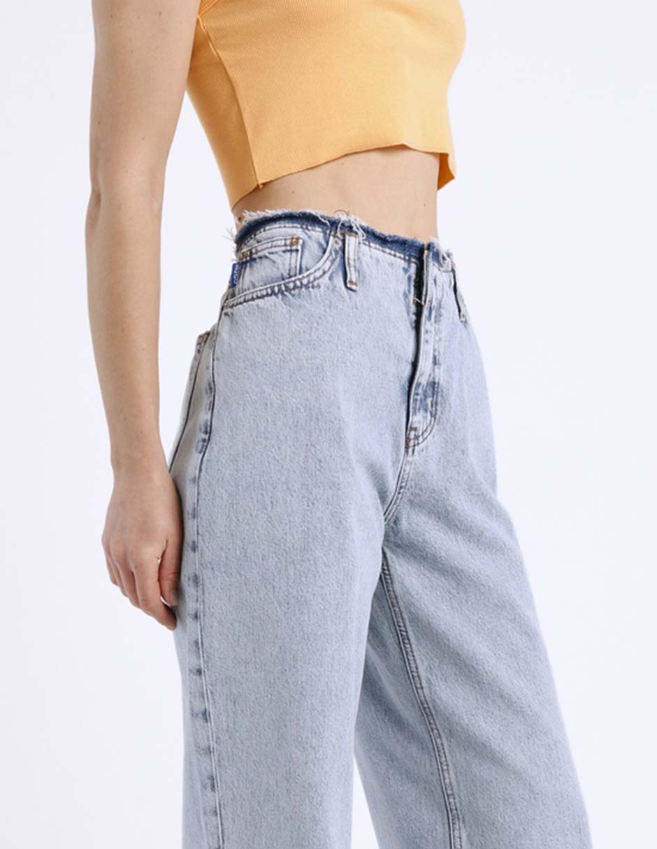 Jeans relaxed straight hugo blue para mujer