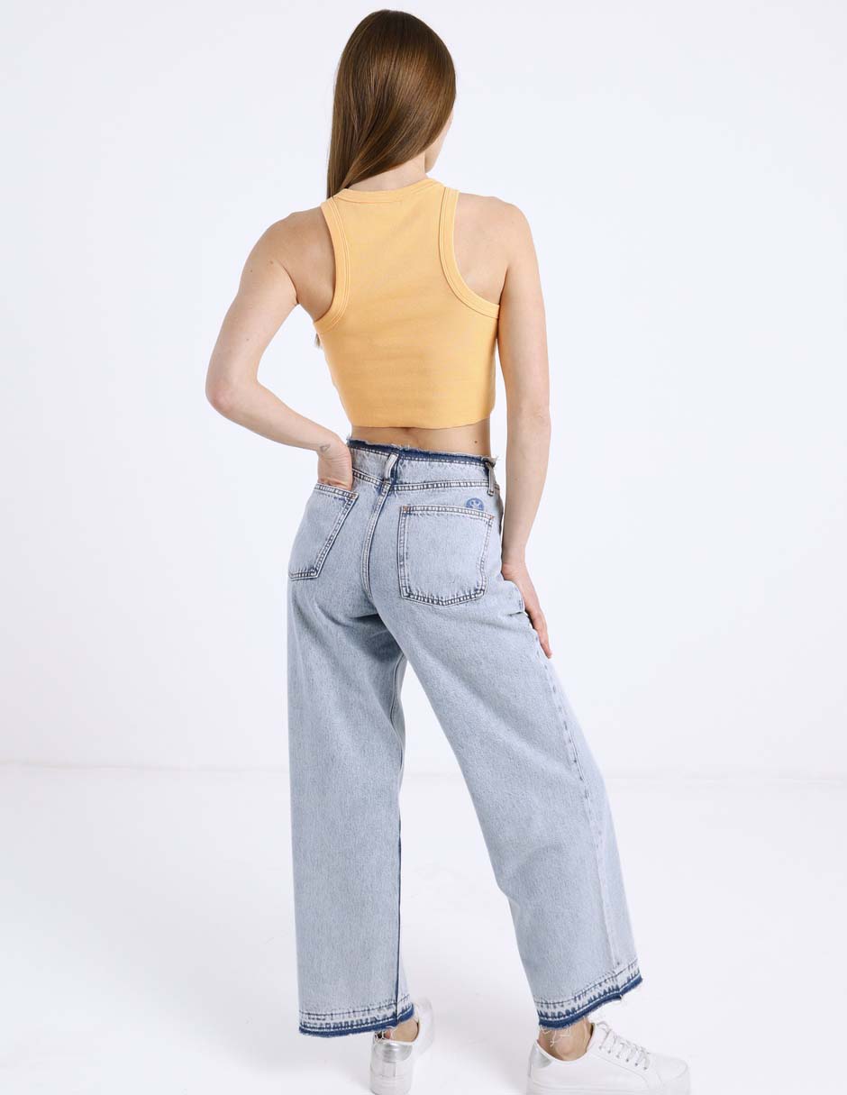 Jeans relaxed straight hugo blue para mujer