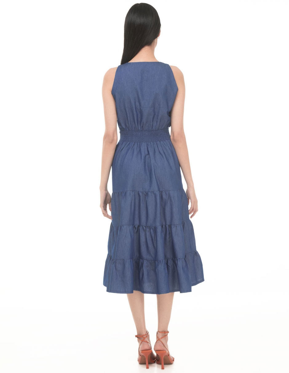 Vestido midi casual para mujer 5