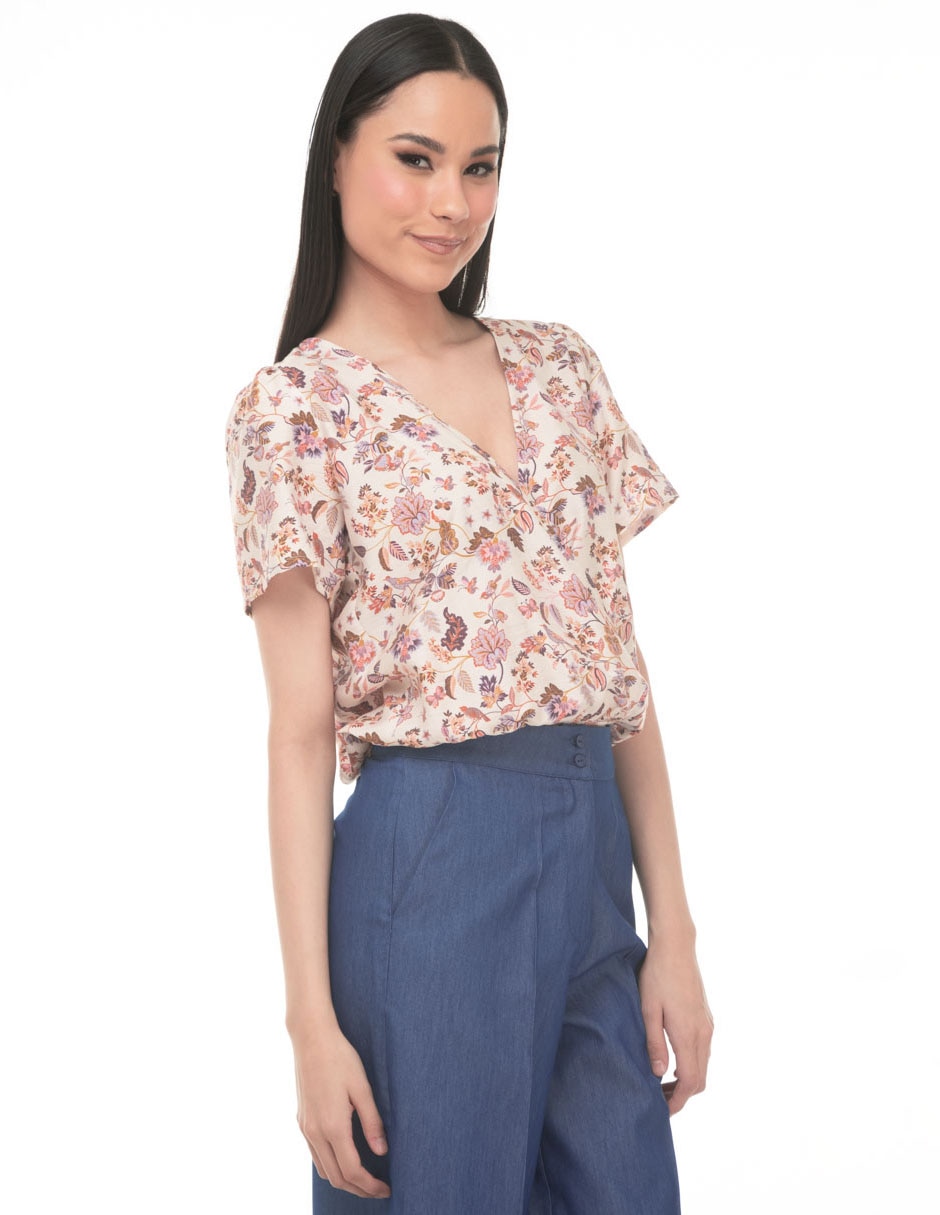 Blusa manga corta para mujer 1
