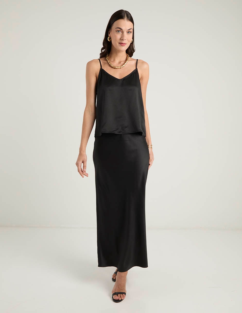 Falda larga Vero Moda a la cintura