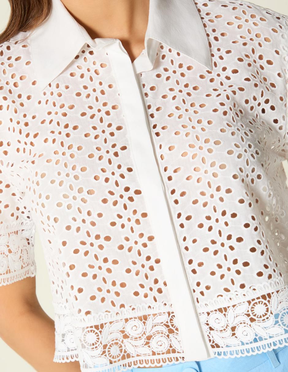 Top Studio F cuello camisero