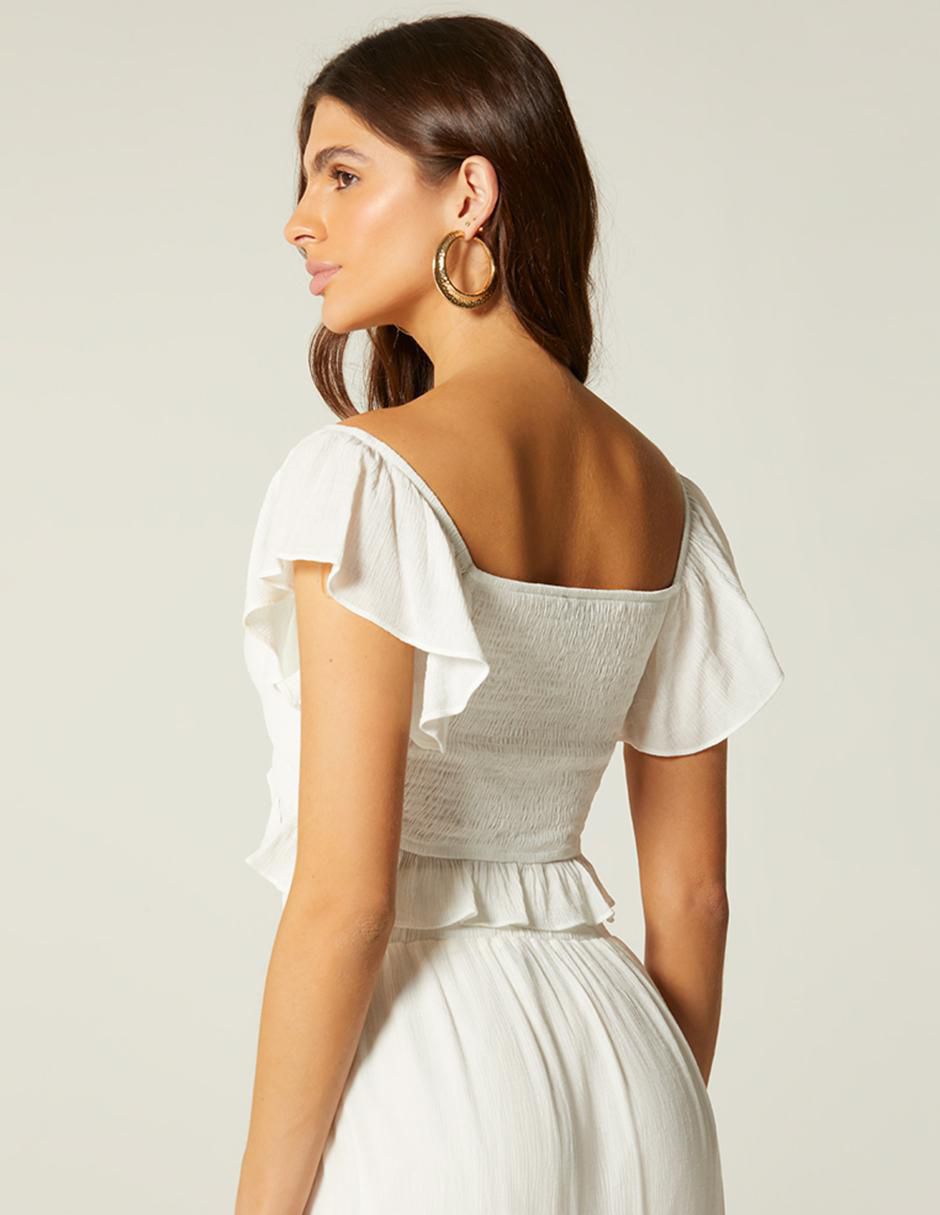 Top Studio F escote corazón