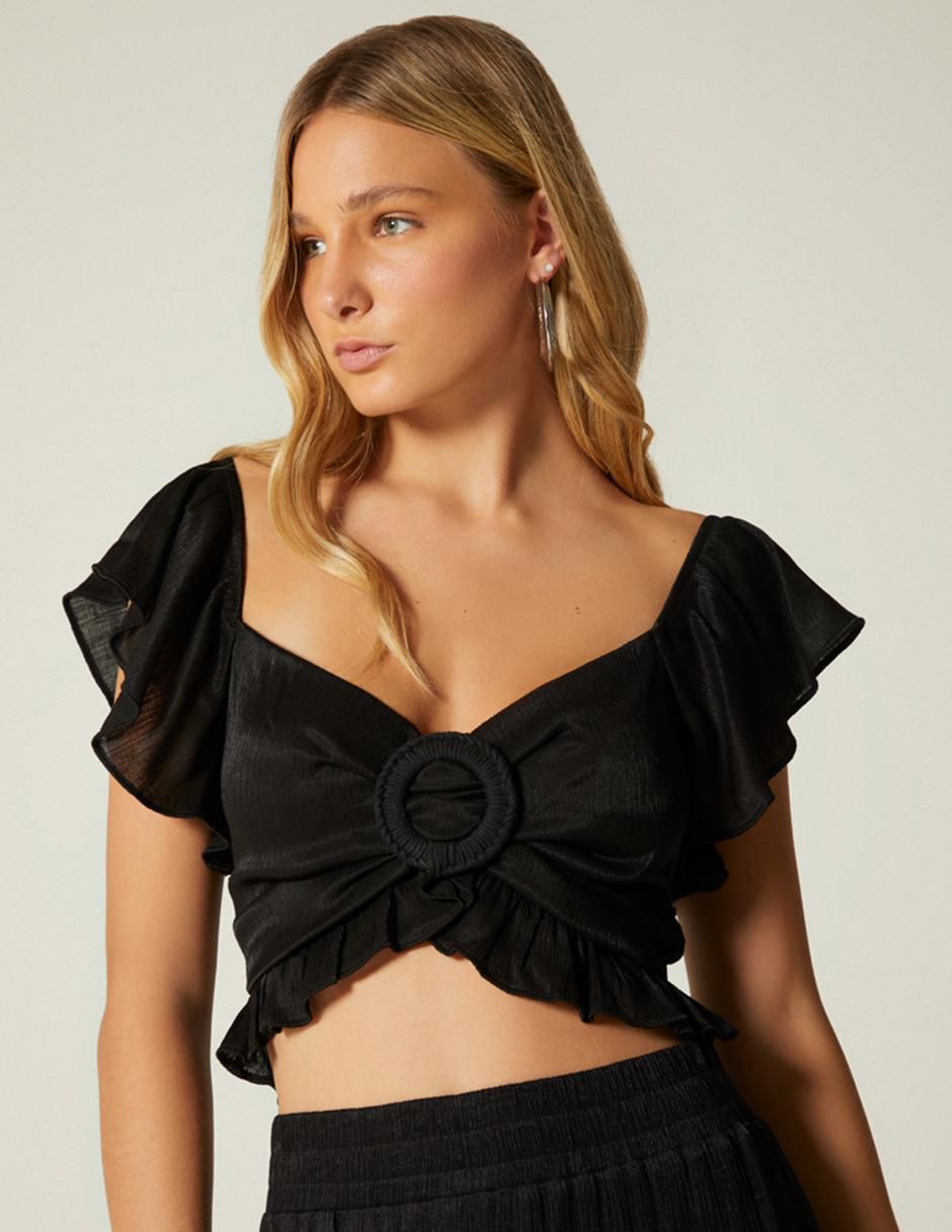 Top Studio F escote corazón
