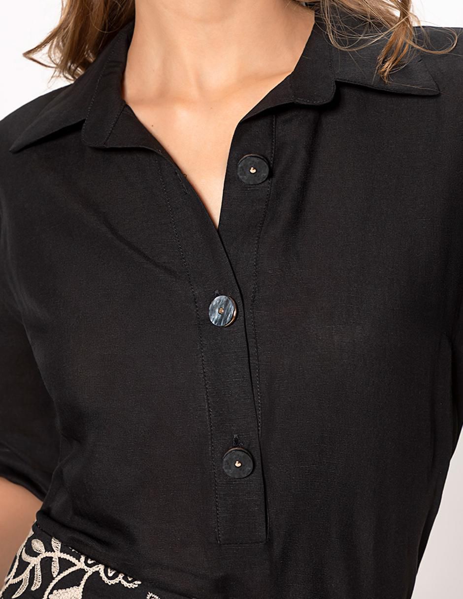 Blusa manga 3/4 para mujer