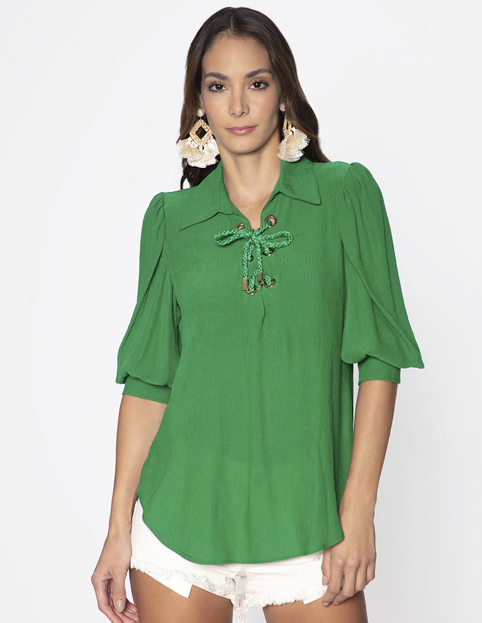 Blusa manga 3/4 para mujer Blusa manga 3/4 para mujer