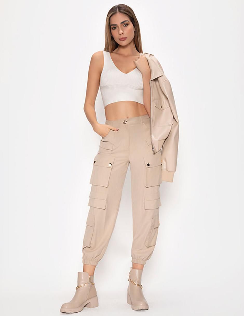 Top Studio F cuello v tirante ancho