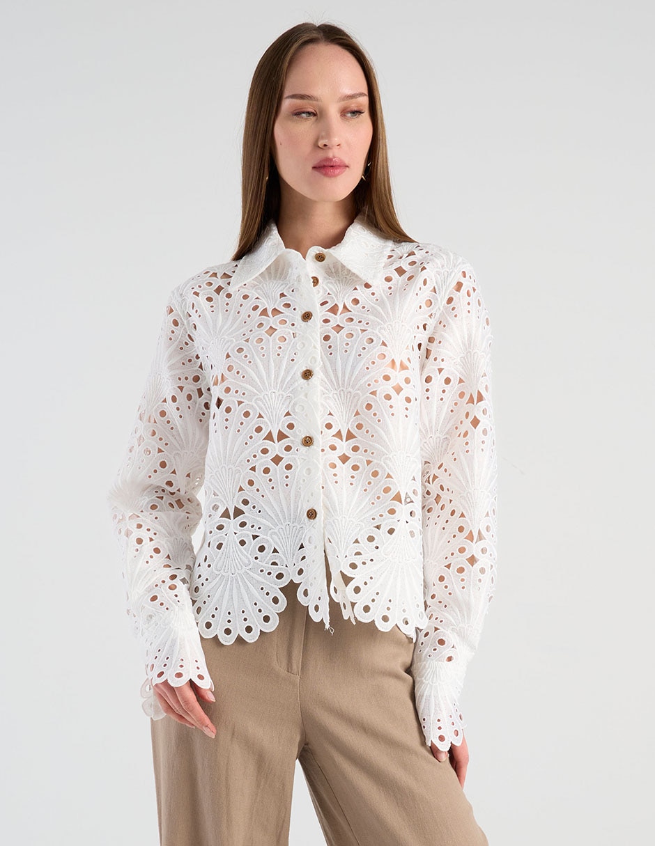 Blusa manga larga para mujer 2