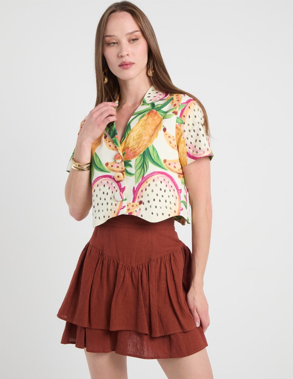 Camisa manga corta para mujer 2