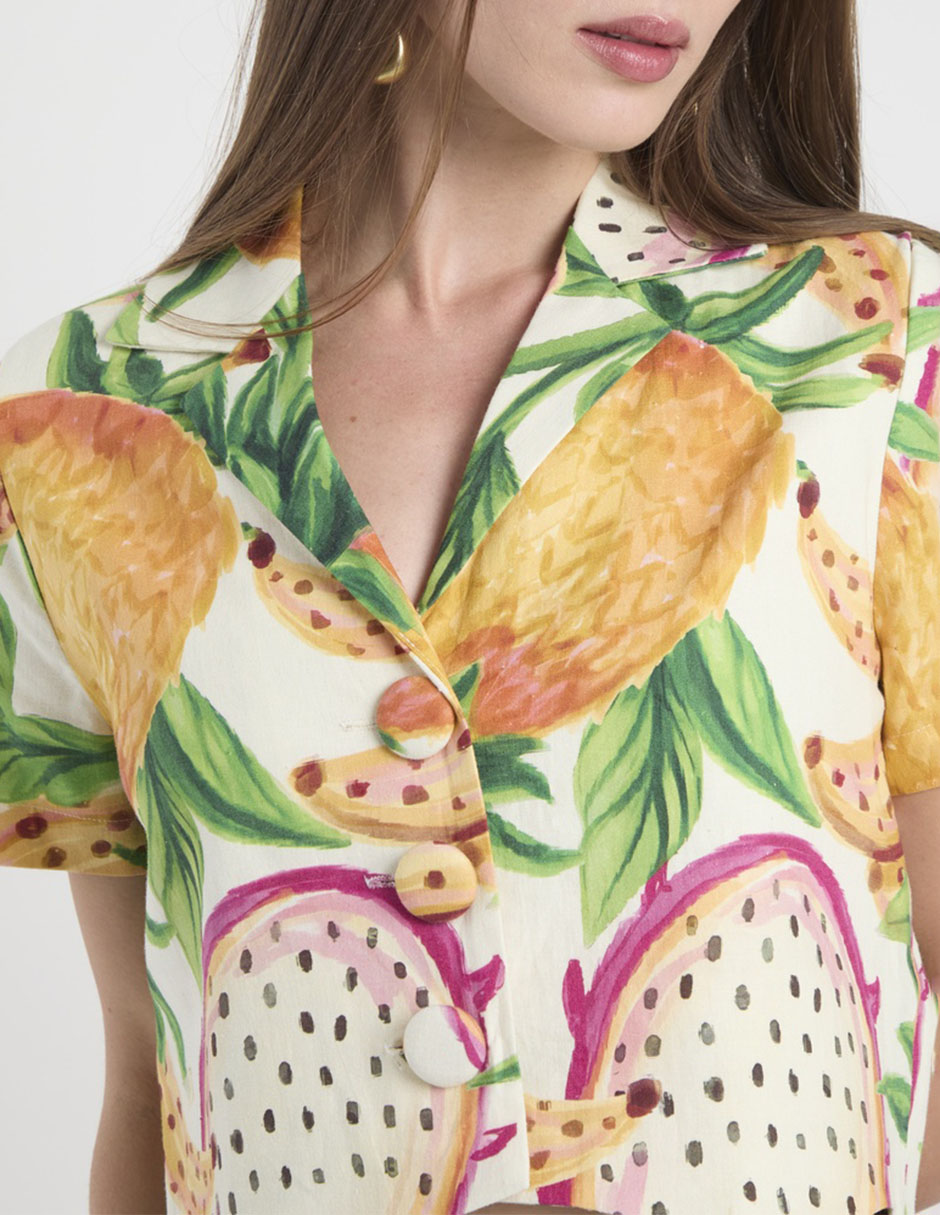 Camisa manga corta para mujer 4