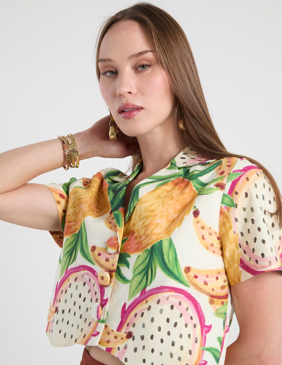 Camisa manga corta para mujer 5
