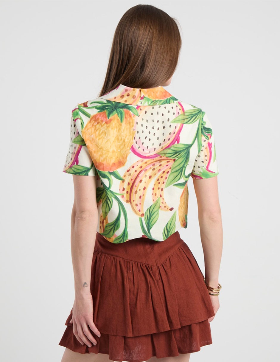 Camisa manga corta para mujer 6