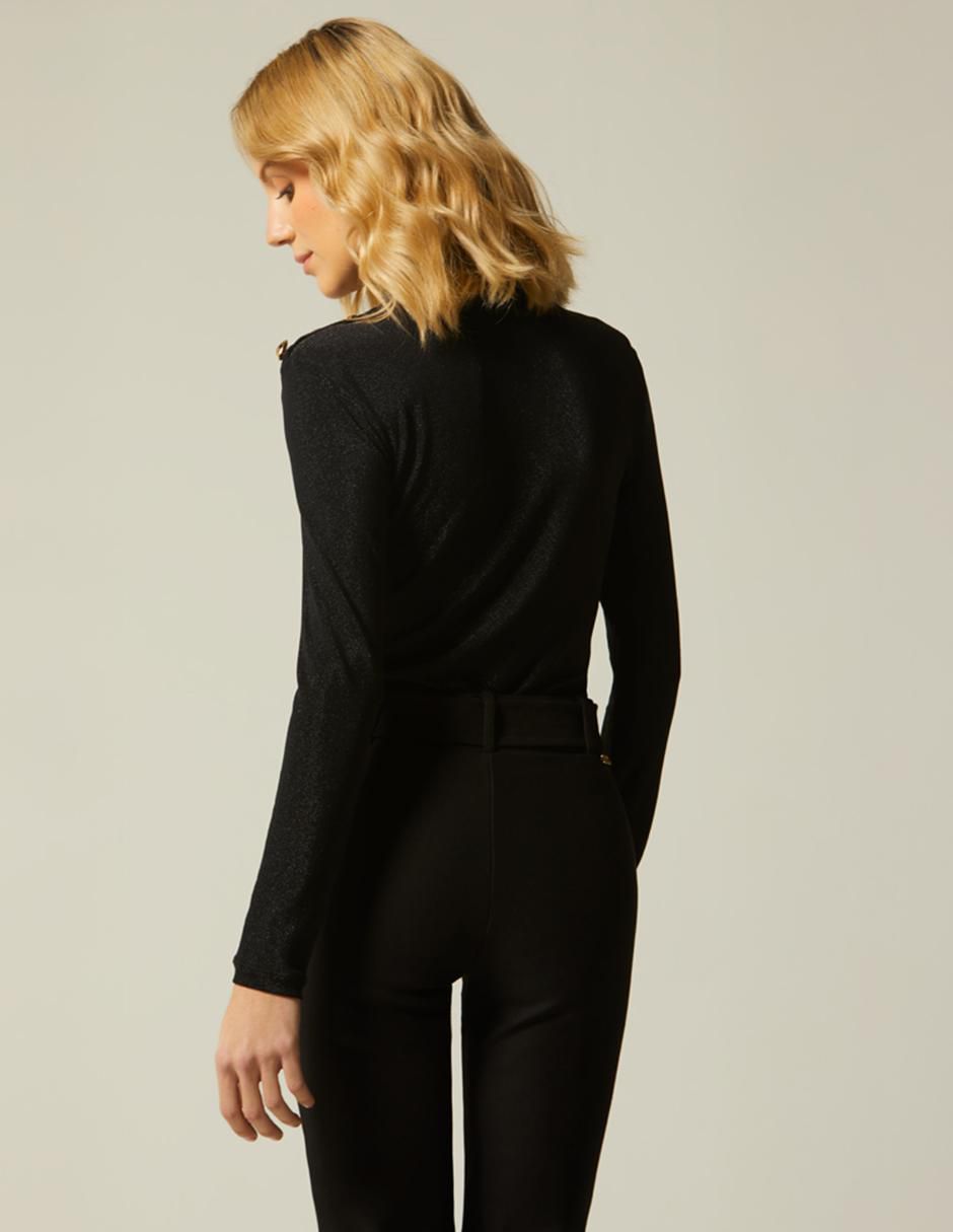 Blusa galicia sofisticada manga larga para mujer