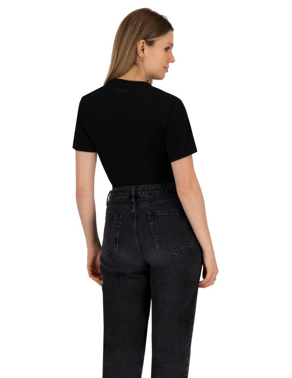 Playera manga corta Básicos cuello redondo mujer 5