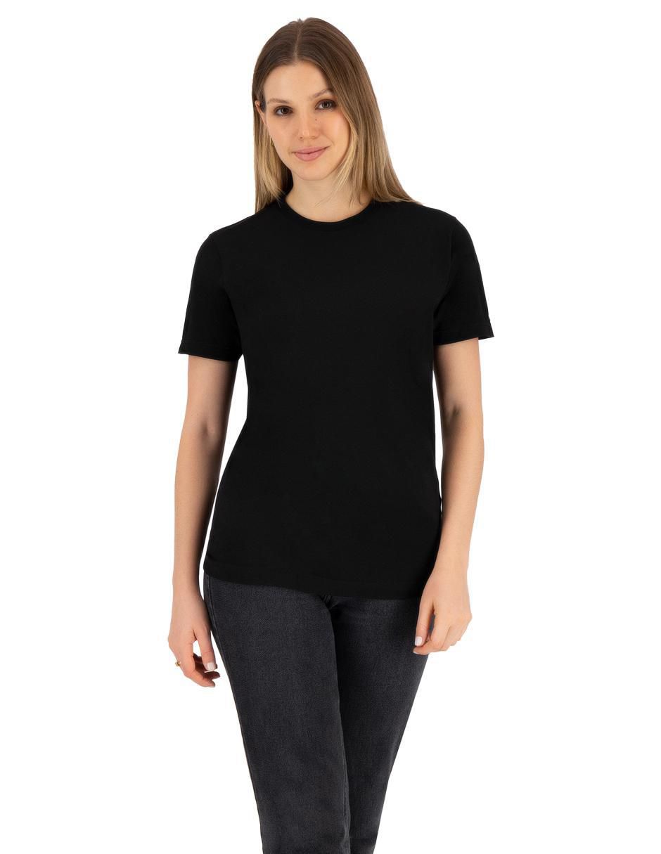Playera manga corta Básicos cuello redondo mujer 2