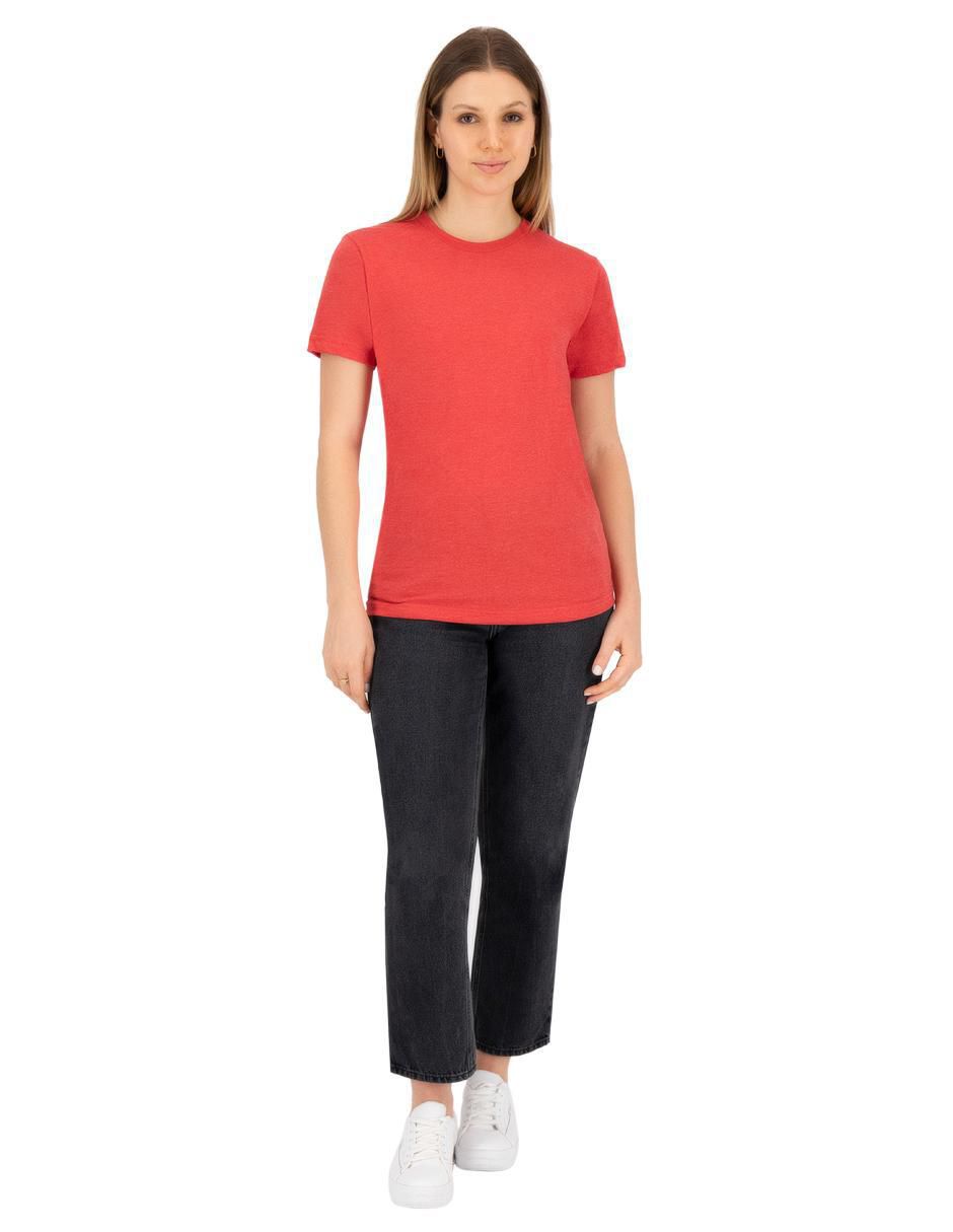 Playera manga corta Básicos cuello redondo mujer 8