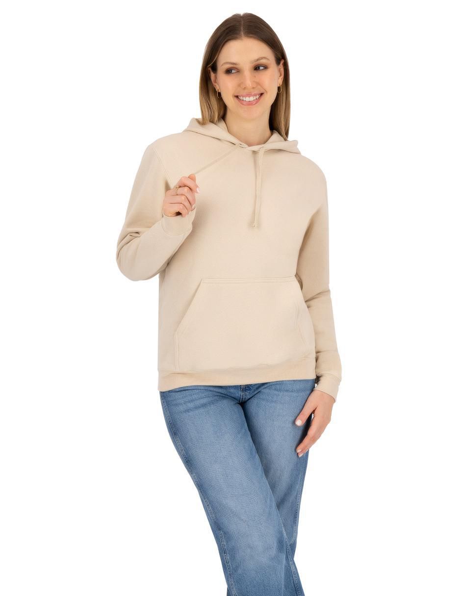 Sudadera con capucha y bolsa para mujer