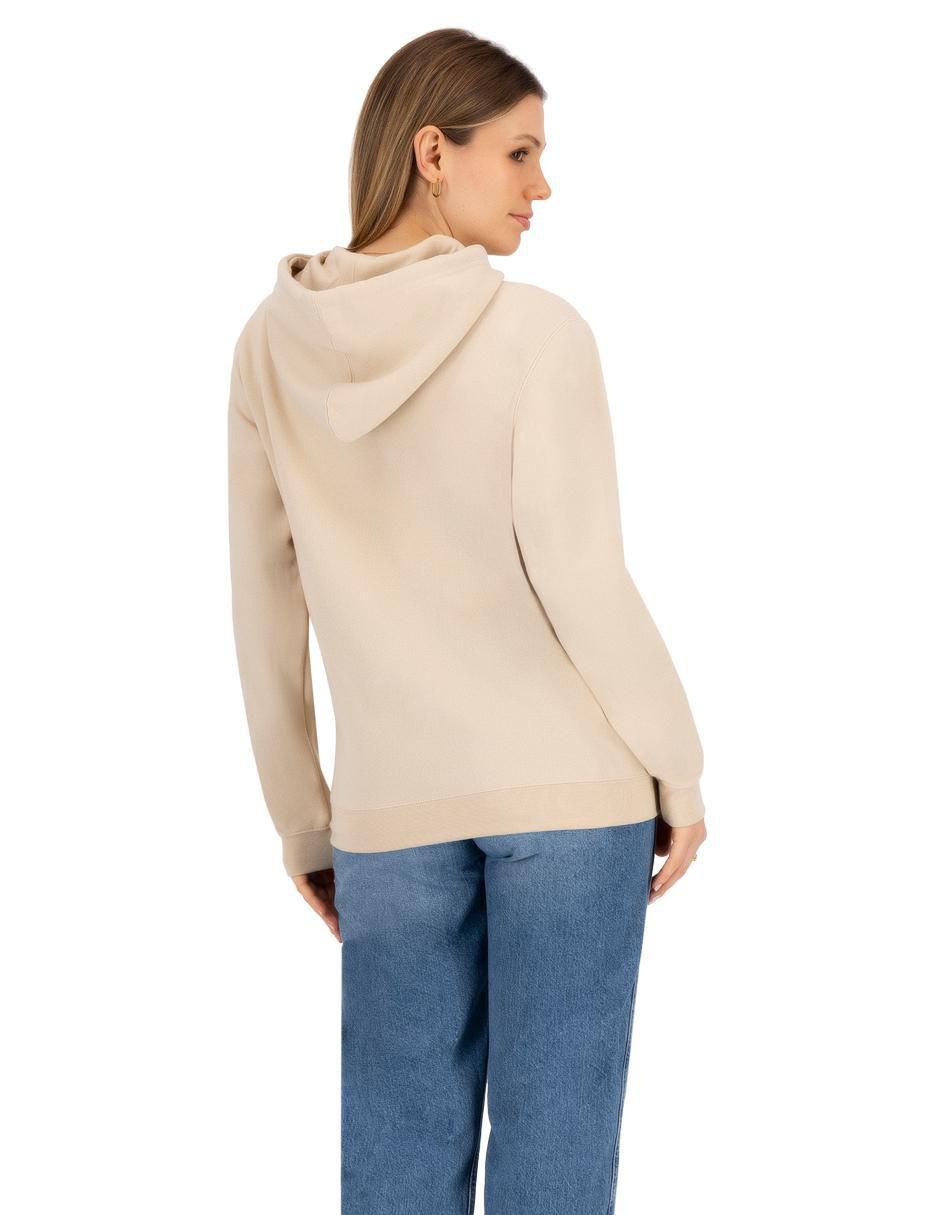 Sudadera con capucha y bolsa para mujer