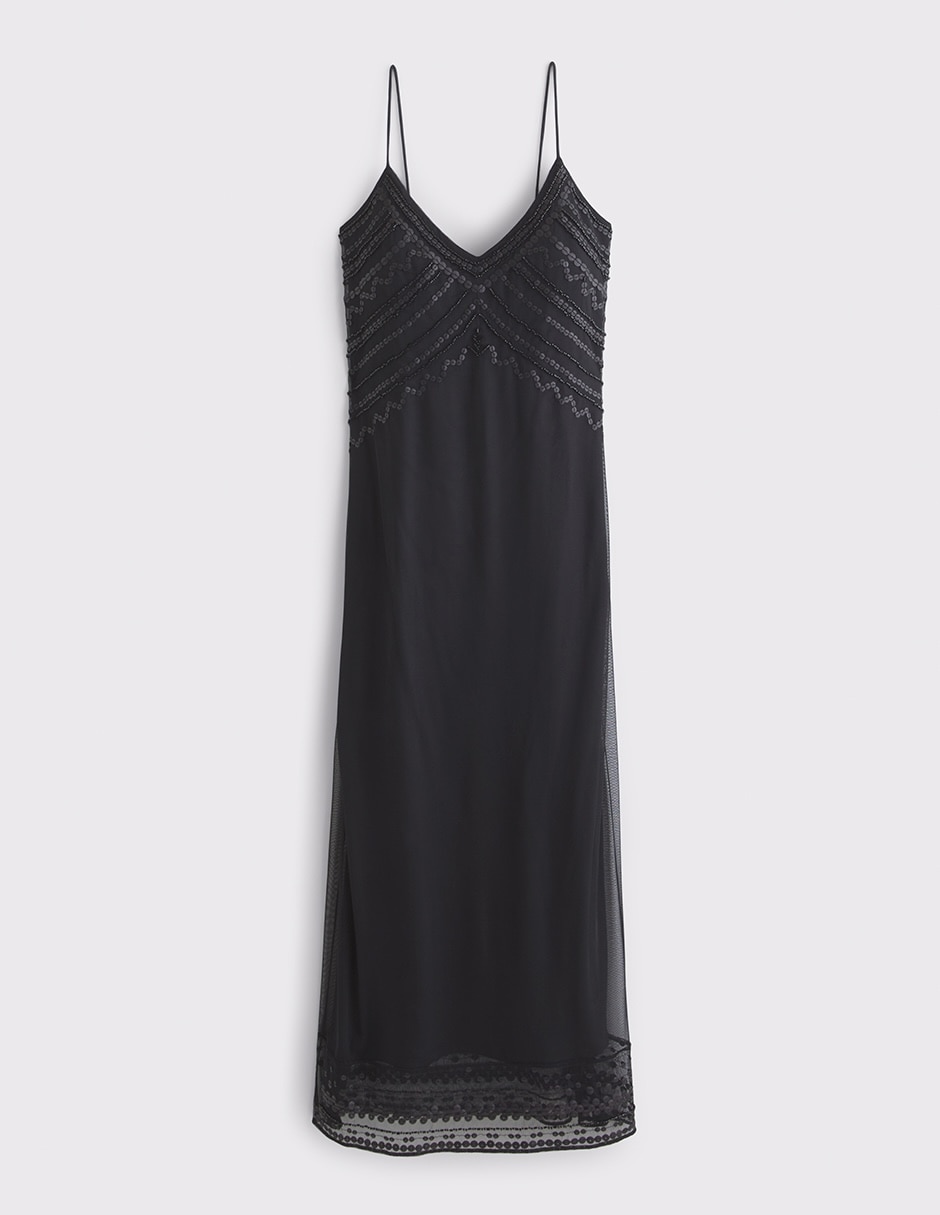 Vestido midi formal para mujer