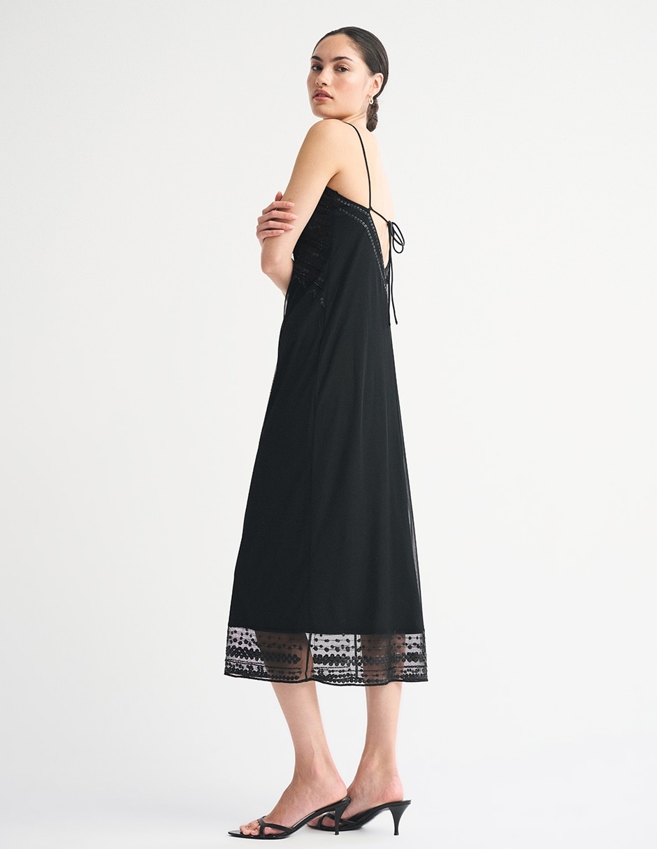 Vestido midi formal para mujer 4
