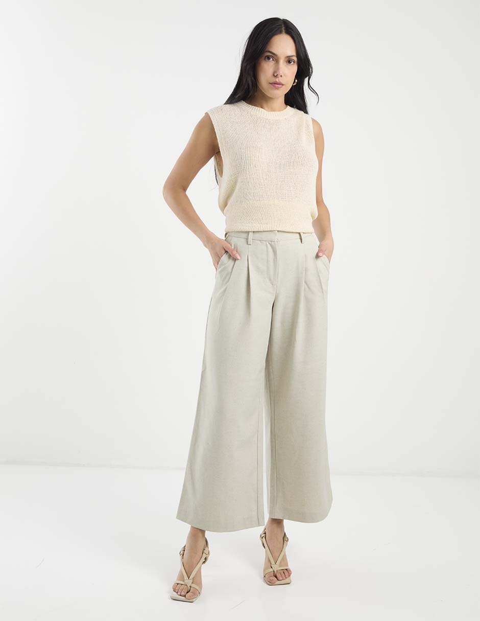 Pantalón de vestir acampanado para mujer 5