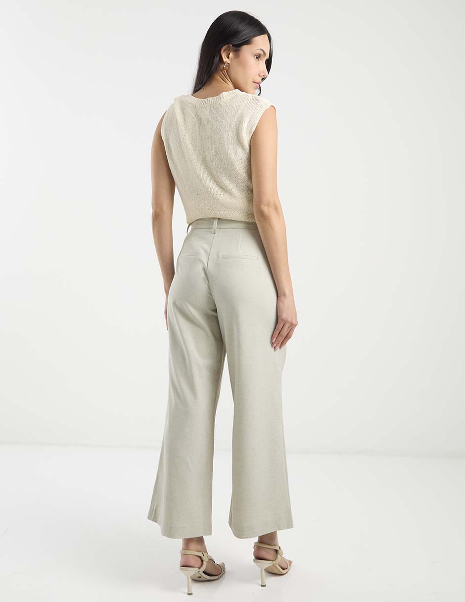 Pantalón de vestir acampanado para mujer 6