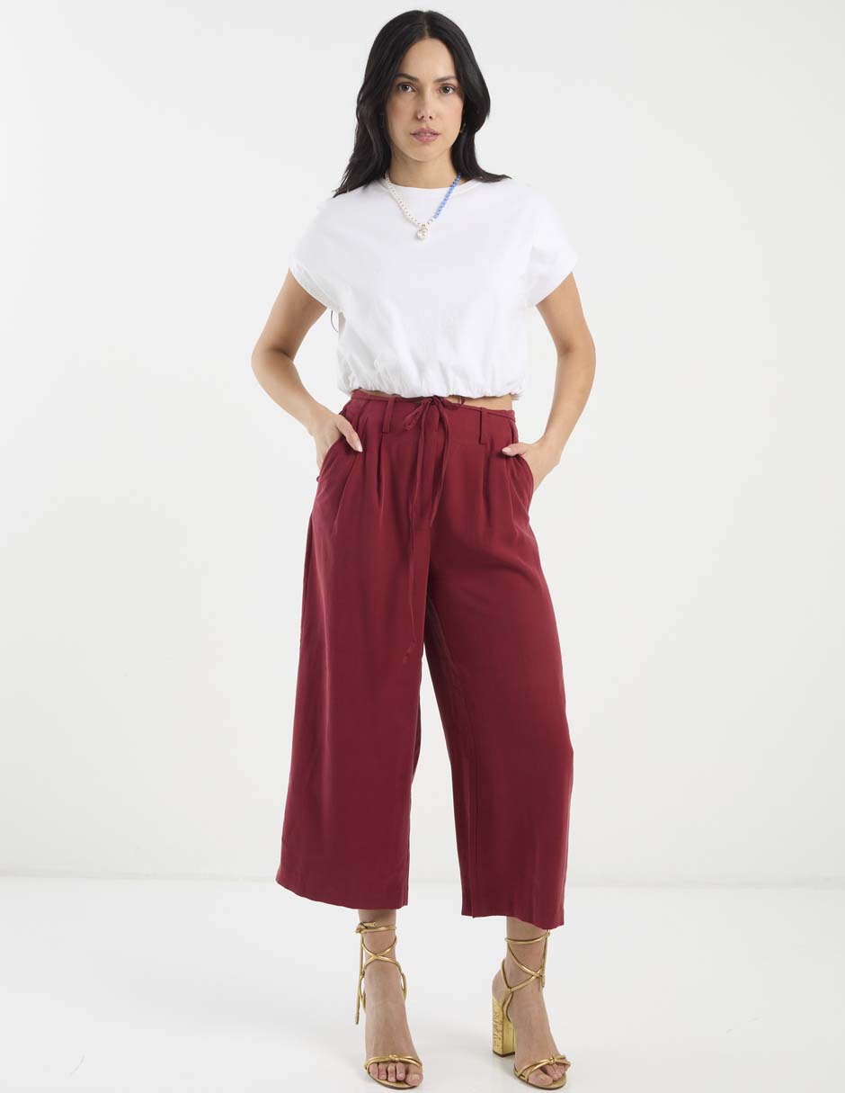 Pantalón relaxed amplio para mujer 7