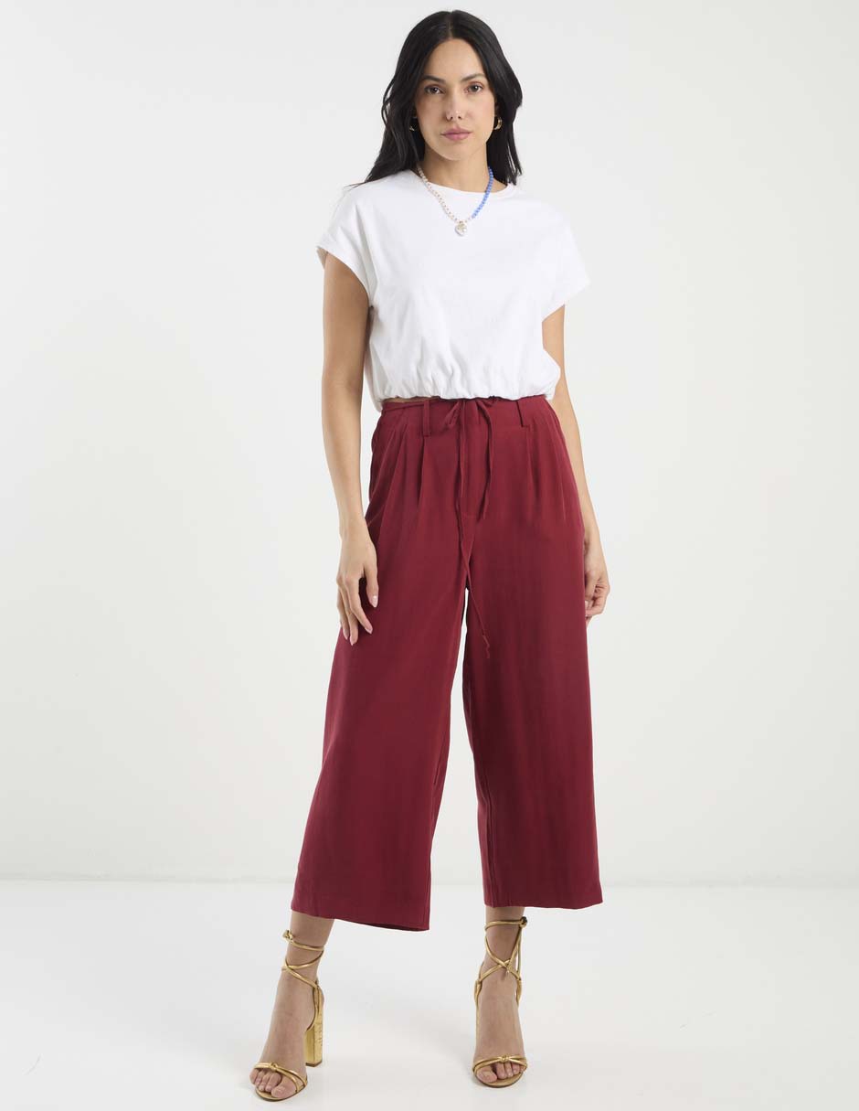 Pantalón relaxed amplio para mujer 8