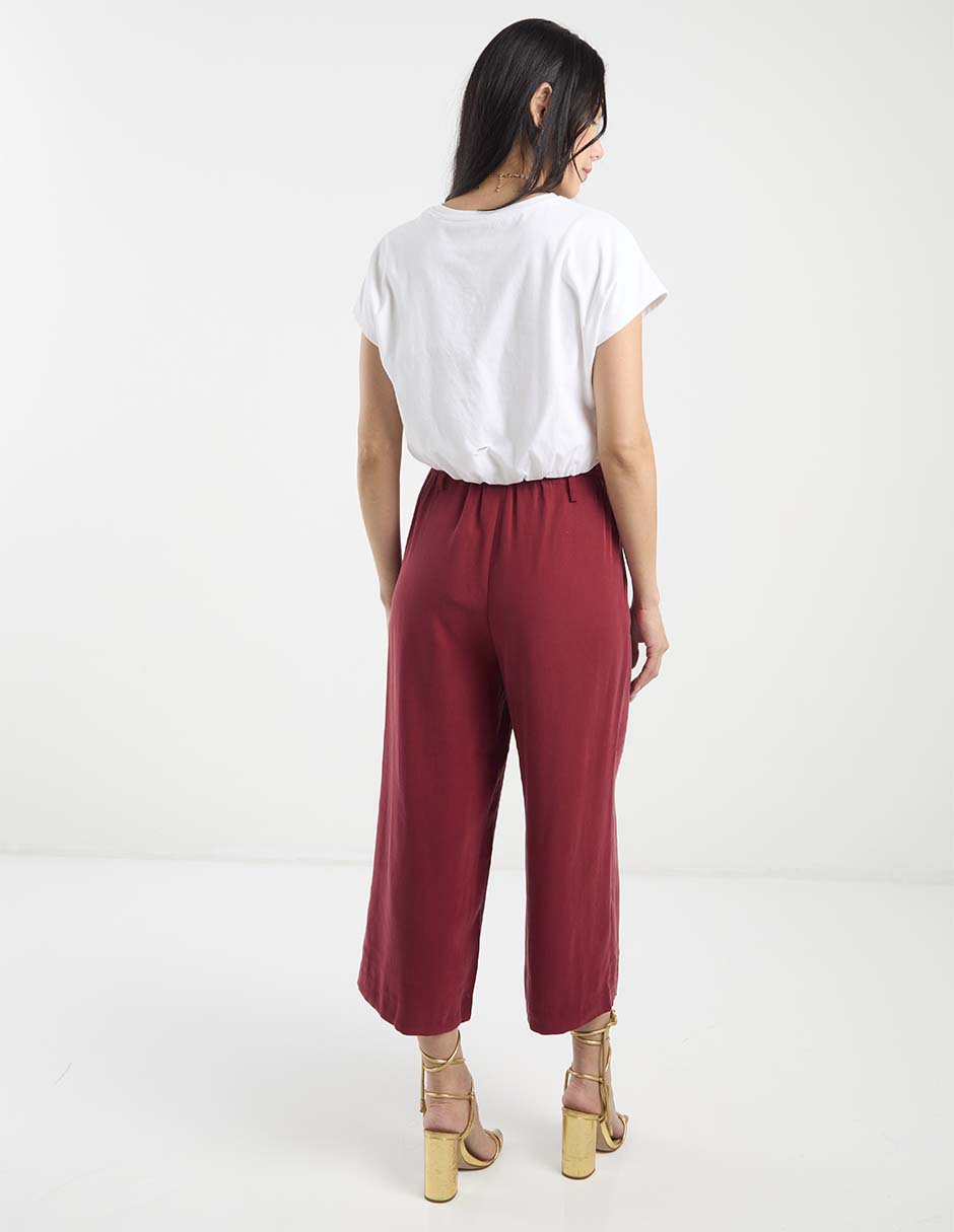 Pantalón relaxed amplio para mujer 11
