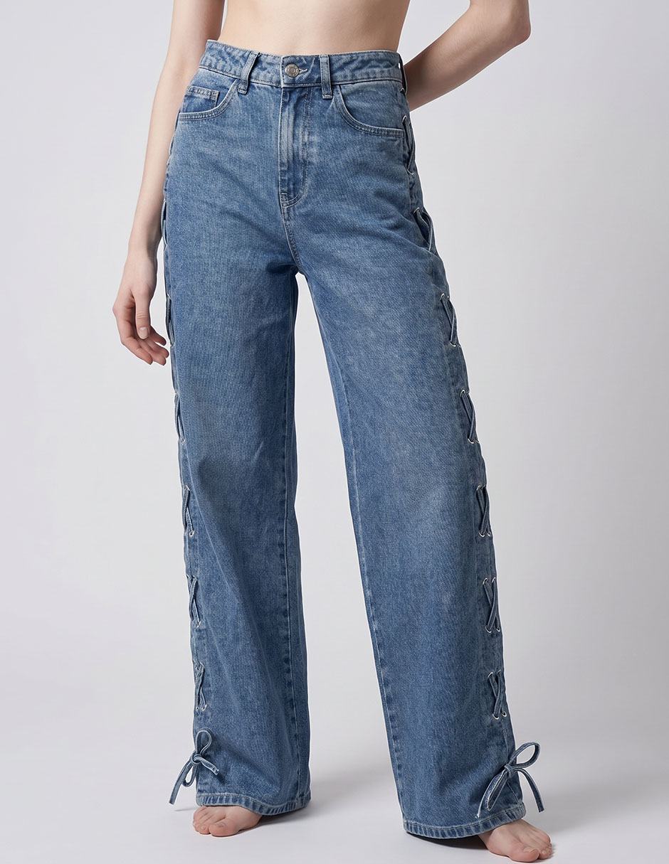 Jeans relaxed amplio para mujer