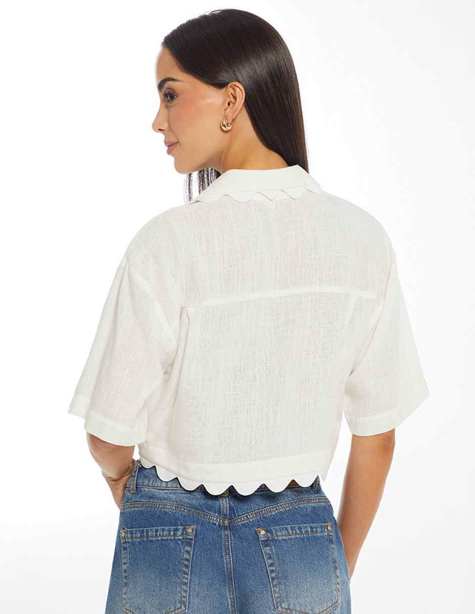 Top cuello camisero 2