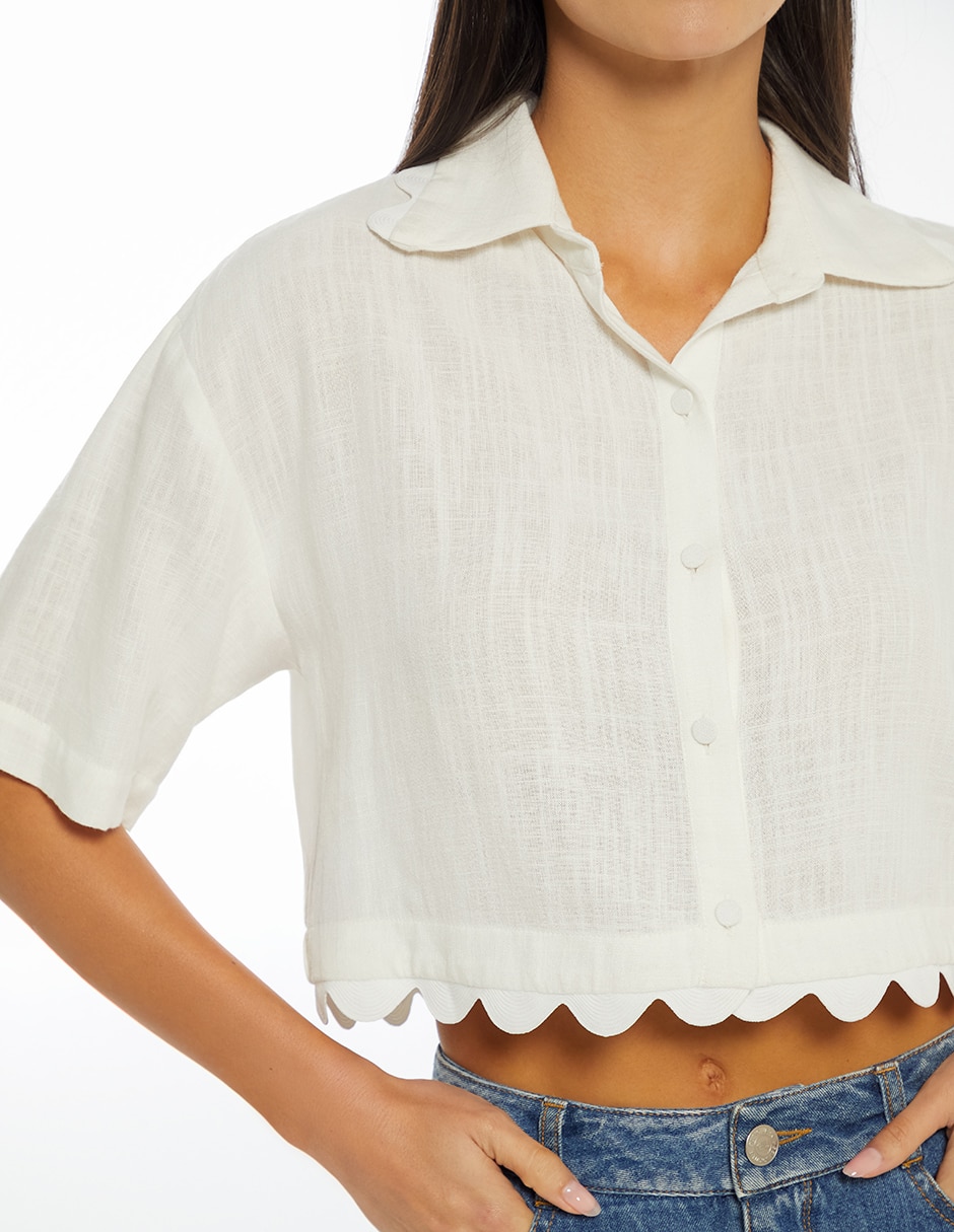 Top cuello camisero 4