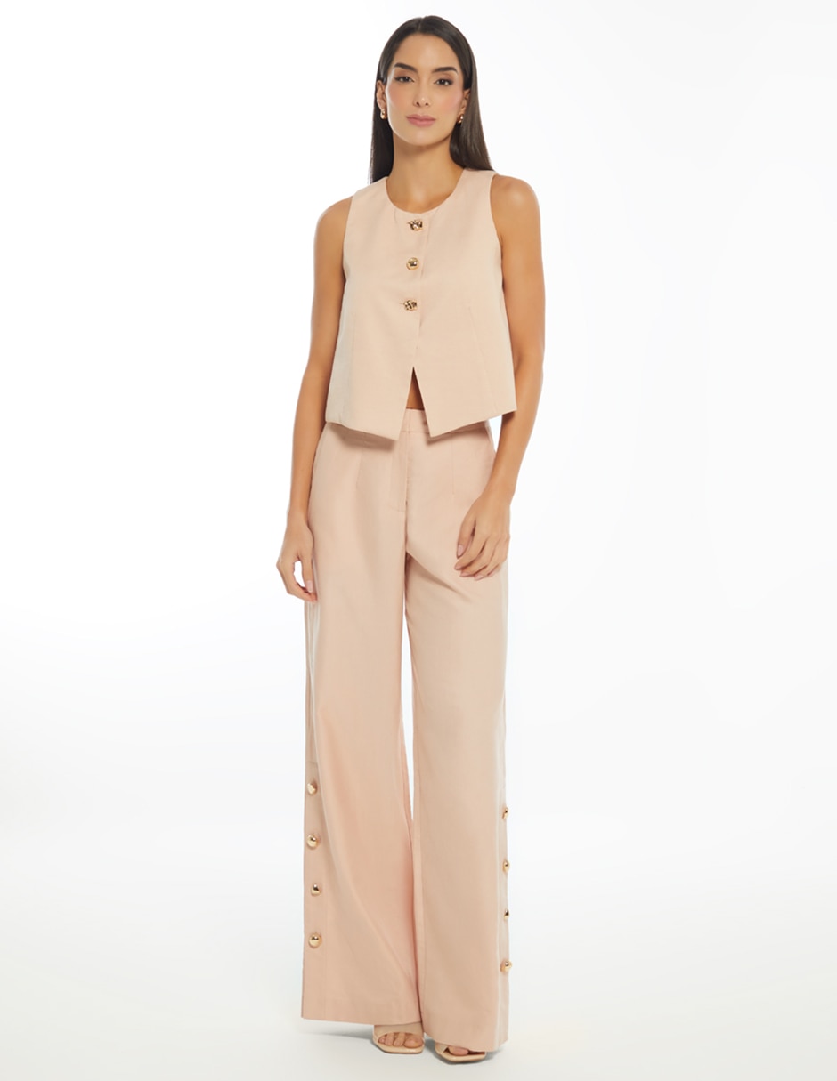Pantalón relaxed Studio F palazzo para mujer